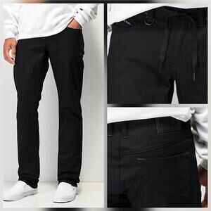 Empyre Skeletor Black Skinny Fit Jeans size 32x31, low rise